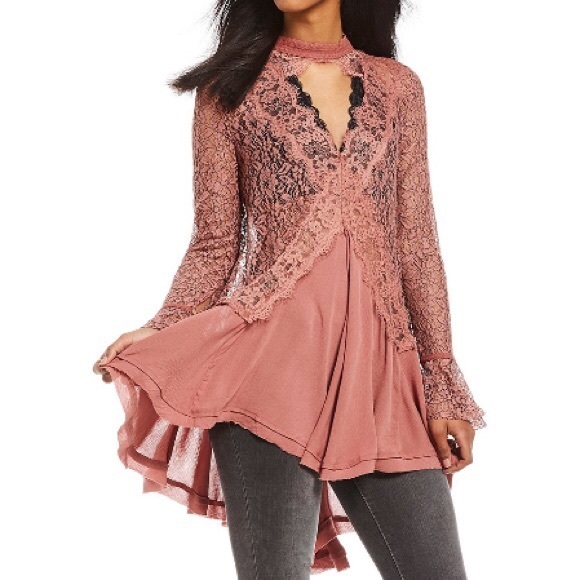 Free People Dresses & Skirts - • free people lace tunic / mini dress •
